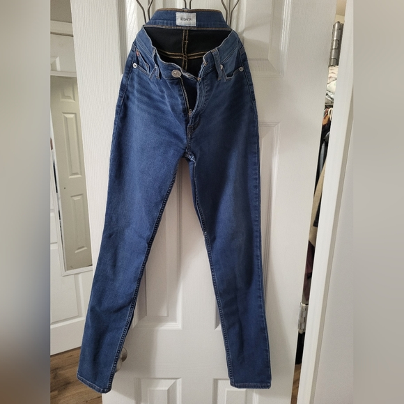 Hudson designer jeans size 26 Natalie- skinny true blue stretch, mid low rise - Picture 6 of 6